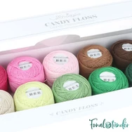Scheepjes Candy Floss Colour Pack Greens - hímzőfonal csomag - Tavaszi Zöldek