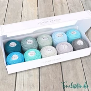 Scheepjes Candy Floss Colour Pack Earl Gray - hímzőfonal csomag - Kék-Szürke