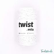 MILA Twist cotton cord - white - sodort pamut zsinórfonal - fehér - 3mm MILA Twist cotton cord - white - sodort pamut zsinórfonal - fehér - 3mm