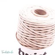 MILA Twist cotton cord - light beige - sodort pamut zsinórfonal - világos drapp - 3mm MILA Twist cotton cord - light beige - sodort pamut zsinórfonal - világos drapp - 3mm