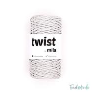 MILA Twist cotton cord - light gray - sodort pamut zsinórfonal - világos szürke - 3mm MILA Twist cotton cord - light gray - sodort pamut zsinórfonal - világos szürke - 3mm