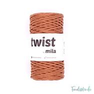 MILA Twist cotton cord - cinnamon brown - sodort pamut zsinórfonal - fahéj barna - 3mm MILA Twist cotton cord - cinnamon brown - sodort pamut zsinórfonal - fahéj barna - 3mm