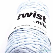MILA Twist cotton cord - light blue - sodort pamut zsinórfonal - világoskék - 3mm - kep2