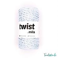MILA Twist cotton cord - light blue - sodort pamut zsinórfonal - világoskék - 3mm MILA Twist cotton cord - light blue - sodort pamut zsinórfonal - világoskék - 3mm