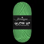 Scheepjes Glow Up - 1001 Luminescent White yarn - sötétben világító fonal - fehér-zöld