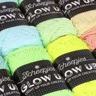 Scheepjes Glow Up - yarn colour pack - sötétben világító fonal csomag