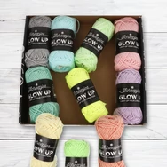 Scheepjes Glow Up - yarn colour pack - sötétben világító fonal csomag