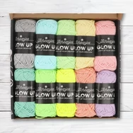 Scheepjes Glow Up - yarn colour pack - sötétben világító fonal csomag