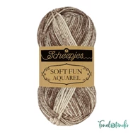 Scheepjes Softfun 811 Forestscape - barna-fehér - pamut-akril fonal - yarn blend