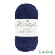 Scheepjes Metropolis 002 Glasgow - kékes lila gyapjú fonal - blue-purple wool yarn