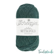 Scheepjes Metropolis 017 Multan - zöld gyapjú fonal - green wool yarn