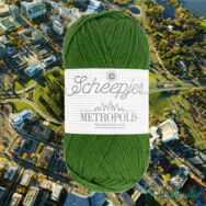 Scheepjes Metropolis 031 Canberra - zöld gyapjú fonal - green wool yarn - kep2