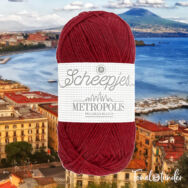 Scheepjes Metropolis 043 Naples - cserép vörös gyapjú fonal - red wool yarn - kep2