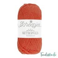 Scheepjes Metropolis 046 Leeds - narancsvörös gyapjú fonal - orange-red wool yarn Scheepjes Metropolis 046 Leeds - narancsvörös gyapjú fonal - orange-red wool yarn
