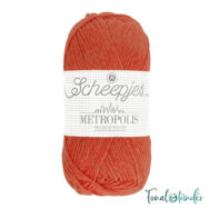 Scheepjes Metropolis 046 Leeds - narancsvörös gyapjú fonal - orange-red wool yarn