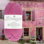 Scheepjes Metropolis 051 Marrakech - rózsaszín gyapjú fonal - pink wool yarn - kép2
