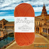 Scheepjes Metropolis 076 Sevilla - narancssárga gyapjú fonal - orange wool yarn