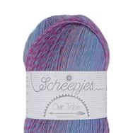 Scheepjes Our Tribe 966 - Miss Neris -  színátmenetes gyapjú fonal - blue-pink wool yarn