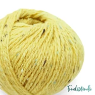 Scheepjes Terrazzo 701 Girasole - napsárga gyapjú fonal - yellow tweed wool yarn