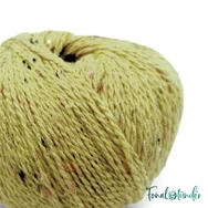 Scheepjes Terrazzo 705 Crisoberillo - sárgászöld gyapjú fonal - yellowish green tweed wool yarn