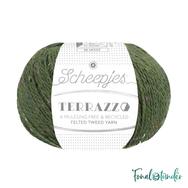 Scheepjes Terrazzo 710 Pera - sötétzöld gyapjú fonal - green tweed wool yarn Scheepjes Terrazzo 710 Pera - sötétzöld gyapjú fonal - green tweed wool yarn