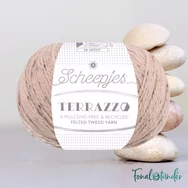 Scheepjes Terrazzo 712 Sassolino - bézs gyapjú fonal - beige tweed wool yarn
