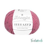 Scheepjes Terrazzo 713 Corallo - korall rózsaszín gyapjú fonal - coral pink tweed wool yarn Scheepjes Terrazzo 713 Corallo - korall rózsaszín gyapjú fonal - coral pink tweed wool yarn