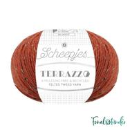 Scheepjes Terrazzo 716 Mogano - mahagóni vörös gyapjú fonal - red tweed wool yarn Scheepjes Terrazzo 716 Mogano - mahagóni vörös gyapjú fonal - red tweed wool yarn