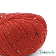 Scheepjes Terrazzo 718 Scarlatto - skarlátvörös gyapjú fonal - red tweed wool yarn