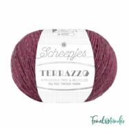 Scheepjes Terrazzo 720 Sangria - lilás vörös gyapjú fonal - purple-red tweed wool yarn
