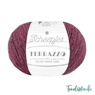 Scheepjes Terrazzo 720 Sangria - lilás vörös gyapjú fonal - purple-red tweed wool yarn Scheepjes Terrazzo 720 Sangria - lilás vörös gyapjú fonal - purple-red tweed wool yarn
