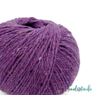 Scheepjes Terrazzo 729 Prugna - szilva lila gyapjú fonal - plum purple tweed wool yarn