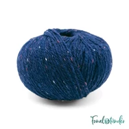 Scheepjes Terrazzo 731 Millennio - mélykék gyapjú fonal - deep blue tweed wool yarn