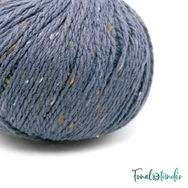 Scheepjes Terrazzo 732 Acciaio - acélkék gyapjú fonal - steel blue tweed wool yarn