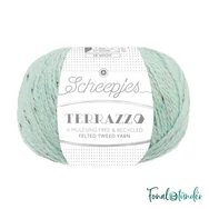 Scheepjes Terrazzo 736 Bolle - világoskék gyapjú fonal - blue tweed wool yarn