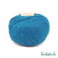 Scheepjes Terrazzo 739 Oceano - tengerkék gyapjú fonal - ocean blue tweed wool yarn