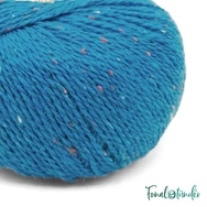 Scheepjes Terrazzo 739 Oceano - tengerkék gyapjú fonal - ocean blue tweed wool yarn