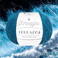 Scheepjes Terrazzo 739 Oceano - tengerkék gyapjú fonal - ocean blue tweed wool yarn - 2 Scheepjes Terrazzo 739 Oceano - tengerkék gyapjú fonal - ocean blue tweed wool yarn - 2