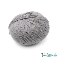 Scheepjes Terrazzo 741 Cenere - hamuszürke gyapjú fonal - ash gray tweed wool yarn