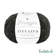 Scheepjes Terrazzo 743 Ardesia - palaszürke gyapjú fonal - slate gray tweed wool yarn