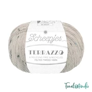 Scheepjes Terrazzo 744 Prosecco - törtfehér gyapjú fonal - ecru tweed wool yarn