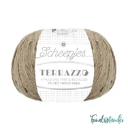 Scheepjes Terrazzo 746 Sabbia - homokszín gyapjú fonal - sand beige tweed wool yarn