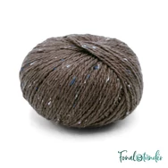 Scheepjes Terrazzo 747 Tortora - sötét barnás szürke gyapjú fonal - brown-gray tweed wool yarn
