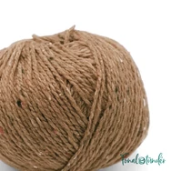 Scheepjes Terrazzo 748 Cioccolato - csokibarna gyapjú fonal - brown tweed wool yarn