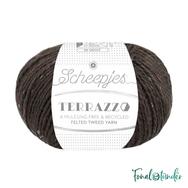 Scheepjes Terrazzo 750 Liquirizia - feketés barna gyapjú fonal - brown tweed wool yarn Scheepjes Terrazzo 750 Liquirizia - feketés barna gyapjú fonal - brown tweed wool yarn