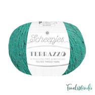 Scheepjes Terrazzo 752 Laguna - türkiz gyapjú fonal - turquoise tweed wool yarn Scheepjes Terrazzo 752 Laguna - türkiz gyapjú fonal - turquoise tweed wool yarn