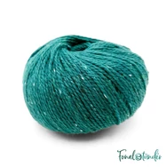 Scheepjes Terrazzo 754 Verde Inglese - türkiz gyapjú fonal - turquoise tweed wool yarn