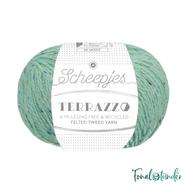 Scheepjes Terrazzo 755 Ciano - türkiz gyapjú fonal - turquoise tweed wool yarn Scheepjes Terrazzo 755 Ciano - türkiz gyapjú fonal - turquoise tweed wool yarn