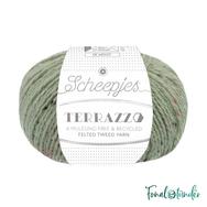 Scheepjes Terrazzo 756 Guscio d’uovo - zöld gyapjú fonal - green tweed wool yarn Scheepjes Terrazzo 756 Guscio d’uovo - zöld gyapjú fonal - green tweed wool yarn