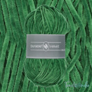 Durable Velvet 2133 Dark Mint - sötétzöld zsenília fonal - dark green chenille yarn - 2